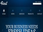 深蓝色的html企业网站模板