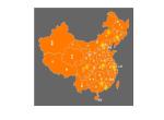 flash橙色中国地图