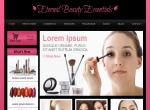 红色化妆品网站模板