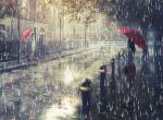 Canvas倾盆大雨背景特效