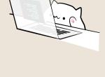 HTML5 SVG卡通猫敲键盘特效