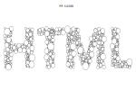 密集气泡组成字母canvas动画
