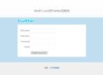 html5+css3仿Twitter注册页