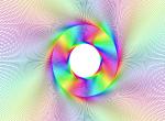 HTML5 Canvas彩虹圈动画特效
